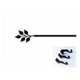 thumbnail image 1 of Village Wrought Iron CUR-76-112-S Leaf Curtain Rod - Large, 1 of 2