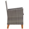 thumbnail image 3 of vidaXL Chaises de Jardin 2 Pcs avec Coussins en Rotin Gris, 3 of 5