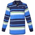 thumbnail image 4 of Sportoli Polo Rugby à Manches Longues en Coton à Larges Rayures pour Garçons - Rayures Bleues (Taille 12), 4 of 7