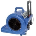 thumbnail image 3 of 3-Speed Carpet Dryer Air Mover Floor Blower Drying Fan Machine with Handle and Wheel 220V Blue, 3 of 6