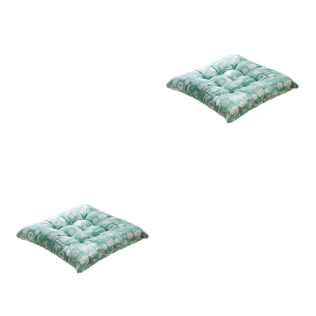 Wweixi Coussin pour Chaise Carrée - Doux et Confortable Large Gamme d'Utilisations Coussin de Chaise Carré Vaisselle 2Set