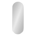 thumbnail image 2 of Kate and Laurel Rollo Modern Capsule Wall Mirror, 16 x 48, Silver, Decorative Full Length Oval Mirror for Wall, 2 of 7