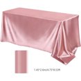 thumbnail image 3 of Dvruxg Satin Tablecloth – Washable Polyester Solid Color Banquet Cloth for Weddings, Hotels, Restaurants & Home Use – Elegant Cut-to-Fit Table Cover for Events & Parties, 3 of 5