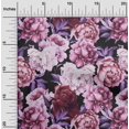 thumbnail image 2 of oneOone Polyester Spandex Maroon Fabric Floral Craft Projects Decor Fabric Printed By The Yard 56 Inch Wide-RK, 2 of 4