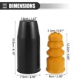 thumbnail image 4 of Unique Bargains 2 Set Rear Suspension Bump Stop Shock Absorber Strut Boot Kit for Audi A4 2007-2015 No.8E0512137E, 4 of 7