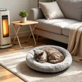 thumbnail image 3 of Round Cat Bed Soft Cat Donut Beds With Around Machine Washable For Kittens/Rabbits/Hamsters Boxes for outside Bar Pethouse Pole Mounted Hanging Pet Bath for outside Metal Pethouse on Stake Pet Food, 3 of 5