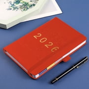 Dvkptbk Schedule book 2026 Large Agenda 365 Day Daily Planner Management Record Notebook Schedule Planner Use January to December Planner with Hourly Plan Calendar App