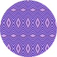 thumbnail image 1 of Ahgly Company Tapis Rond Lavable en Machine Intérieur Transitionnel Violet Violet, 5 Pieds Rond, 1 of 7