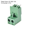 thumbnail image 4 of Unique Bargains 2-Pin 5.08mm Pas à Angle Droit PCB Connecteur de Borne de Vis 20Sets, 4 of 6