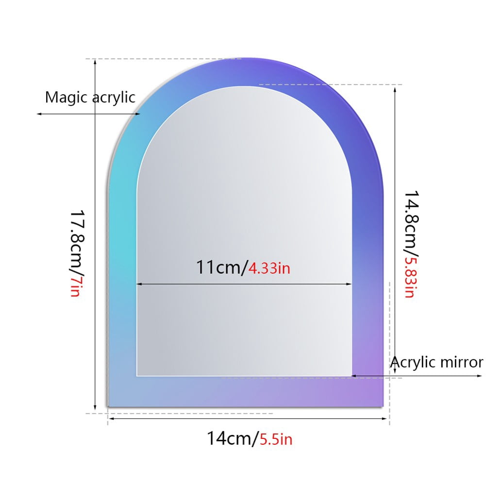 Magnetic Locker Mirror School Bathroom Refrigerator Cabinet Decoration Mirrors
