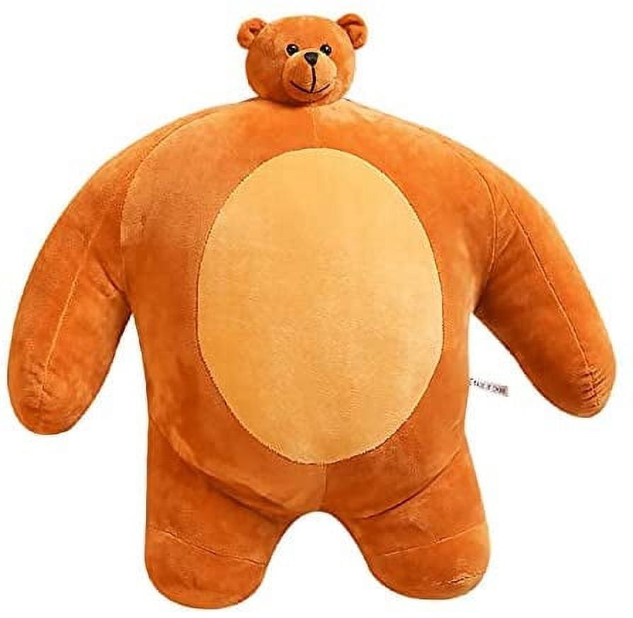 Giant Teddy Bears Large Plush Stuffed Animals Toy with Footprints Big Teddy Bear for Girlfriend Childre,Small head Kids Gift