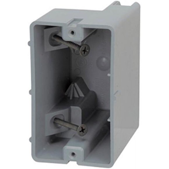 Madison Electric MSB1G 18 cu. in. 1 Gang Electrical Box, Gray