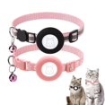 thumbnail image 1 of 2pcs Adjustable Airtag Cat Collars, Reflective Air Tag Cat Collar With Breakaway Safety Buckle And Bell, 1 of 5