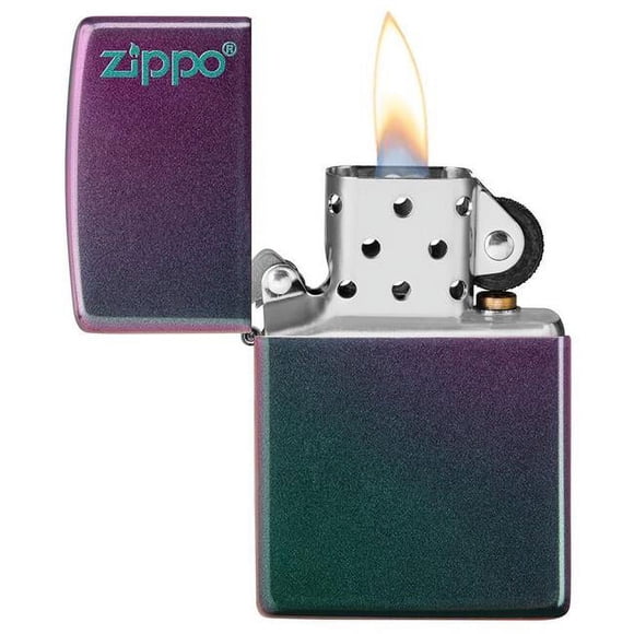 49146ZL Zippo Iridescent Zippo Logo Pocket Lighter