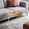 thumbnail image 1 of RKSTN Petites Tables Rondes en Bois Petite Table Pliante Table d'Appoint pour Sofa Petite Table Ronde Mobile Petite Table à Manger pour la Maison Extérieur pour la Maison, 1 of 5