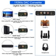 thumbnail image 3 of HDMI ARC Audio Extractor 192KHz DAC Converter ARC Audio Extractor Support Digital HDMI Audio to Analog Stereo Audio RCA L/R Coaxial SPDIF and 3.5mm Jack ARC Audio Adapter for TV, 3 of 8