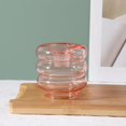 thumbnail image 3 of simhoa Doughnut Candlestick Pillar Glass Candle Holder for Housewarming Home Party Pink, 3 of 8