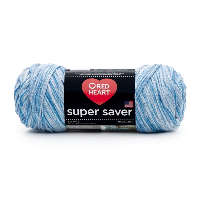 Red Heart® Fil Super Saver®, Imprimés, Acrylique #4 Médium, 5oz/142g, 236 Yards