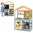 thumbnail image 1 of Costway 2 in 1 Wooden Mud Kitchen Outdoor Play Kitchen & Grocery Store with Sink, 1 of 10
