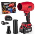 thumbnail image 1 of Bullseye Blower Rechargeable Cordless Leaf Dust Air Blaster 24,000 RPM with 20V Battery and Charger, 1 of 8
