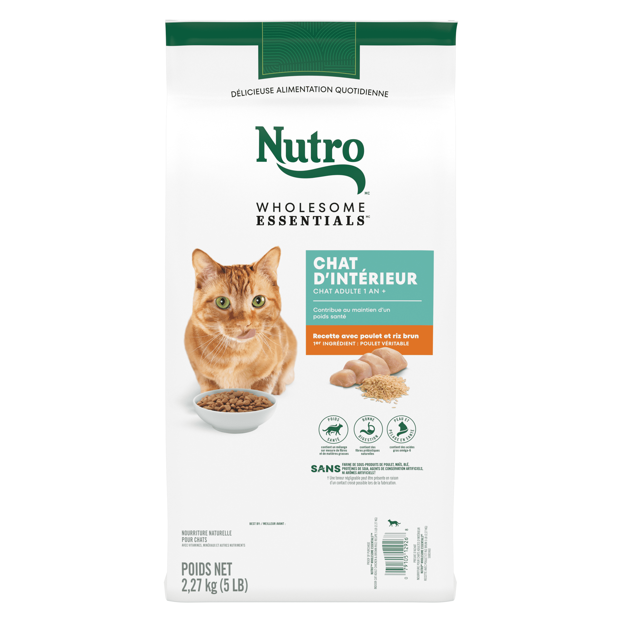 NUTRO Wholesome Essentials Indoor Adult Chicken & Brown Rice Natural Dry Cat Food 6.35kg