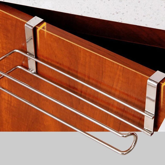 relayinert Stainless Steel Paper Towel Holder Rustproof Hanging Tissue Rack Bathroom Toilet Roller Stand