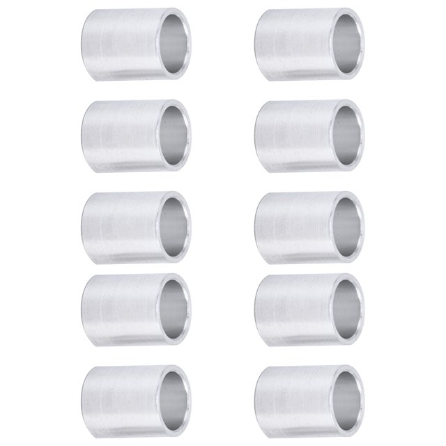 Aluminum Alloy Spacer Round Unthreaded Standoff Support 10mm Outer Diameter for Connecting Loose Parts, Structural Support with 8mm Inner Diameter