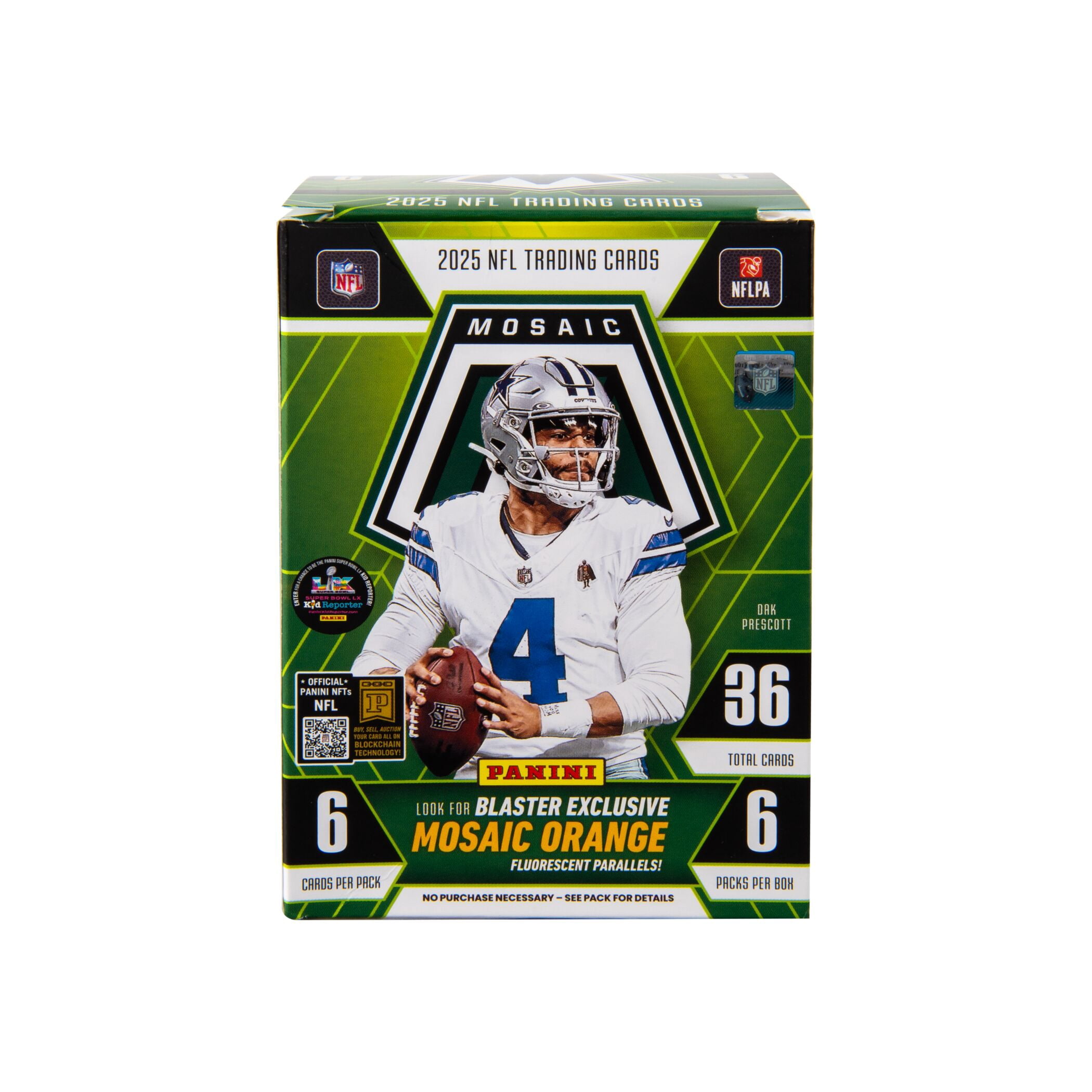 2025 Panini Mosaic Football Trading Cards Blaster Box