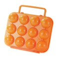 thumbnail image 4 of GROWTH TANK Porte-ufs de Camping Compact Boîte de Rangement 12 Compartiments pour Pique-Nique Randonnée RV Orange, 4 of 9