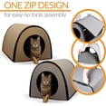 thumbnail image 3 of K&H Thermo Mod Thermo-Kitty Outdoor Shelter Brown, 3 of 7