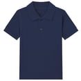 thumbnail image 1 of Annhoo Polos d'Été pour Filles à Manches Courtes, Col Rabattu, Boutons, Coton, Tennis, Uni, Décontracté, Tunique Basique, 2 à 15 Ans, 1 of 3