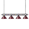 thumbnail image 2 of Wellmet 70 Pool Table Light Billiard Lighting, 4 Lights Pool Table Lights Industrial Island Lights Hanging Light Fixture for Billiard Table, Game Room, Billiard Room, Kitchen, 2 of 4