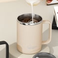 thumbnail image 4 of RKSTN coffee mug Stainless Steel Water Cup With Lid Double Layer Insulated Sealed Leakproof Office Vacuum Cup Coffee Cup Tea Cup 500ml Push Lid, 4 of 5