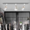 thumbnail image 4 of FSLiving 1-Pack Retro Style Mini Adjustable Angle H-Type Track Head Lighting E26 Base Metal Ceiling Light Track Light Fixture for Gallery Mirror Front Office Loft Bulb and Track Not Included - White, 4 of 6