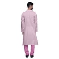 thumbnail image 3 of Atasi Kurta Pyjama de Fête pour Hommes Col Mandarin Manches Longues Kurta Pyjama Ethnique, 3 of 5