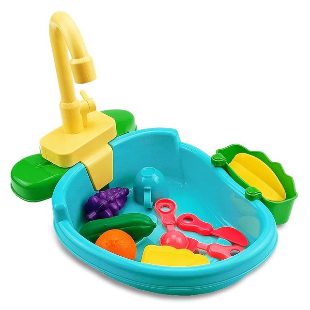 Automatic Bird Bath Toy with Faucet - Battery-Powered Plastic Bathing Tub for Birds and Small Pets, Non-Toxic Odorless Design, Fun Water Circulation Feature for Easy Bathing, Suitable for Bird Cages