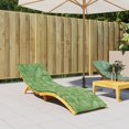 thumbnail image 1 of vidaXL Sun Lounger Cushion Leaf Pattern Oxford Fabric, 1 of 5