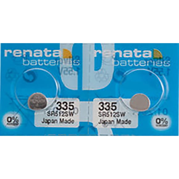 2 x Renata 335 Watch Batteries, SR512SW Battery