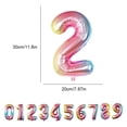 thumbnail image 3 of Langgg Numbers Balloon Spherical Birthday Figure Party Supplies Wedding Decorations Wonderful Adornment Household Items for Graduation gradient ramp2, 3 of 9