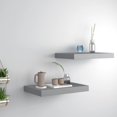 thumbnail image 1 of vidaXL Floating Wall Shelves 2 pcs Grey 40x23x3.8 cm MDF, 1 of 5