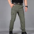 thumbnail image 1 of DPTALR Men Elastic Waist Casual Multi-pocket Sports Trousers Pants, 1 of 4