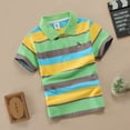 thumbnail image 2 of Polo pour Garçons à Rayures Col Chemise Polo d'Été à Manches Courtes 4-5 Ans Mode Garçons, 2 of 3