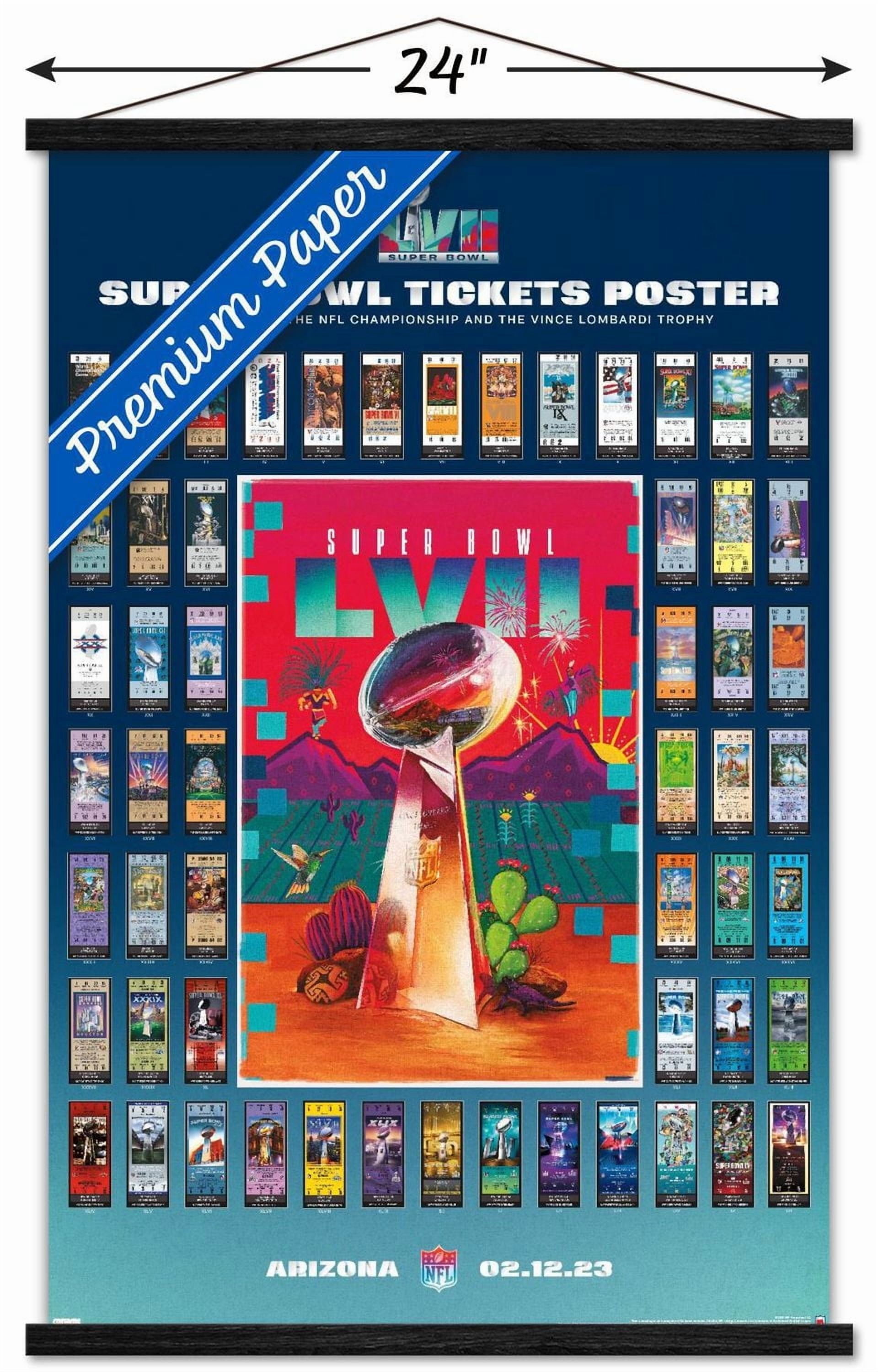 Ligue NFL - Collage de billets Super Bowl LVII