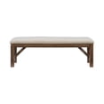 thumbnail image 2 of Pemberly Row 20" Transitional Wood/Fabric Bench in Rustic Umber Brown/Tan, 2 of 8