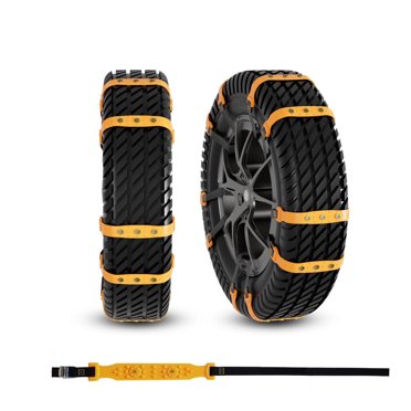 EGNMCR Car Emergency Chains Universal Thickened Cow Tendon Emergency Car Chains Snow And Mud Emergency Chains Anti skid chains