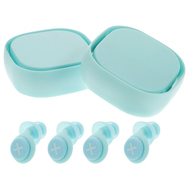 2 Sets Anti-noise Earplugs Silicone Sleeping Earplugs Comfortable Learning Earplugs