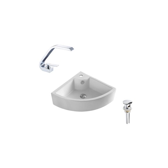 DROP Bath and Kitchen DR091305 Bathroom Vessel Sink Set