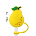 thumbnail image 2 of Bovemsi Liquidation Pailles Ensemble de 1 Pce de Couvre-Pailles Couvre-Pailles pour Protecteur de Paille Réutilisable Fruits Capuchons de Paille en PVC Capuchons Anti-Poussière en Silicone pour Paille, 2 of 8