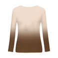 thumbnail image 3 of Hauts à Manches Longues pour Femmes T-Shirt Ample Imprimé Mode pour Femmes Blouse à Manches Longues Col Rond Hauts Décontractés T-Shirts à Manches Longues pour Femmes T-Shirts Longs pour Femmes T-Shirts pour Femmes Mode, 3 of 9