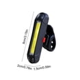 thumbnail image 3 of B Usb Rechargeable Bike Taillight Night Riding Light Cob High Brightness Cycling Equipment For Bicycles Red White Light Mode Long Battery Life Waterproof Design, 3 of 7